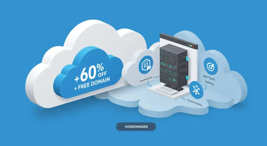 Hostinger - Free Domain + 60% Off Cloud Hosting
