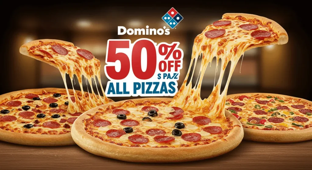 Domino's - 50% Off All Pizzas Online