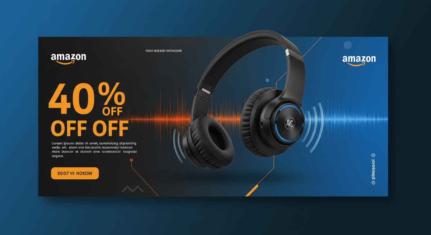 Amazon - 40% Off Wireless Bluetooth Headphones