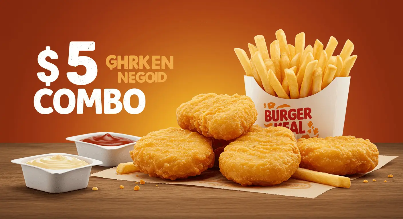 Burger King - $5 Chicken Nuggets & Fries Combo